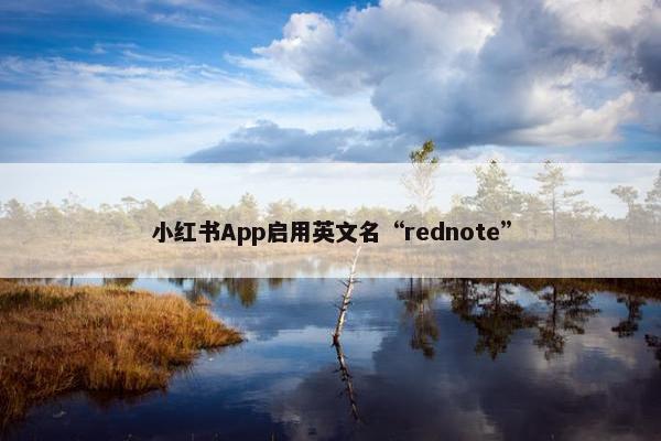 小红书App启用英文名“rednote”