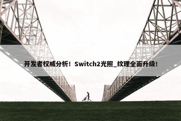 开发者权威分析！Switch2光照_纹理全面升级！