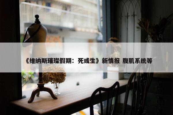 《维纳斯璀璨假期：死或生》新情报 腹肌系统等